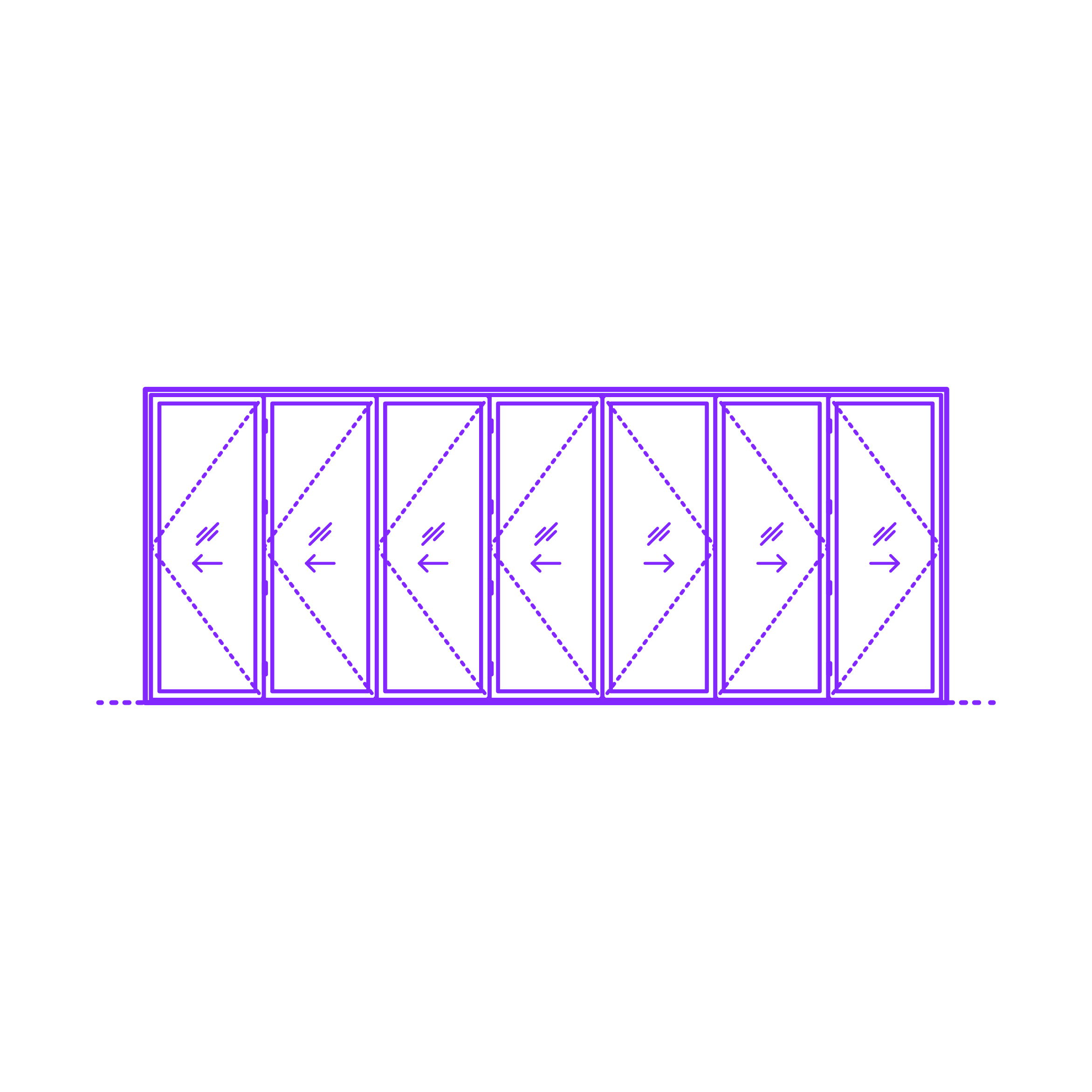 Buildings Folding Doors Bifold Exterior Door 7 Panels Split Sketch Style Svg Vector Free Vectors